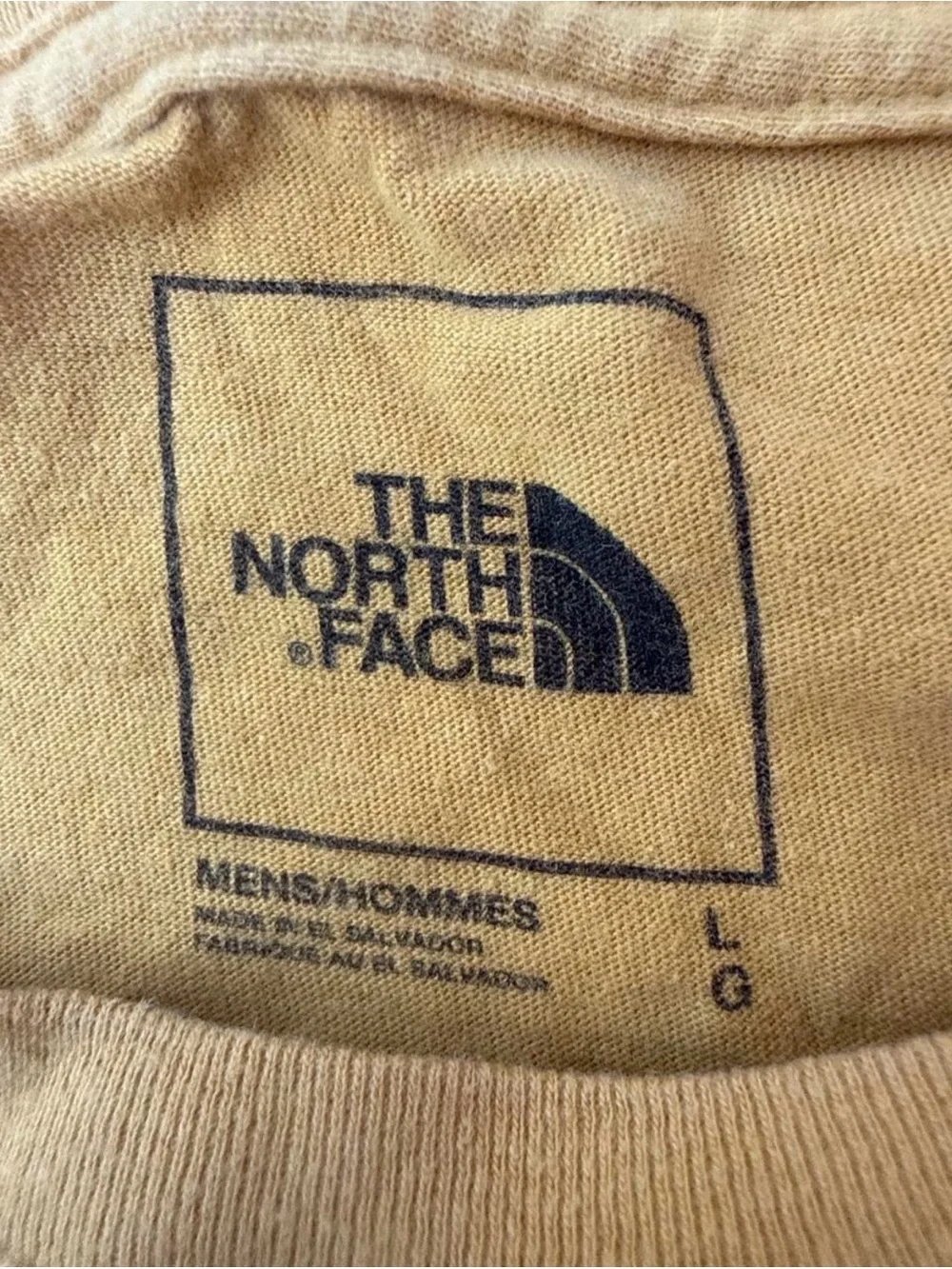 The North Face Men’s Casual Graphic Tshirt in Yellow Men’s Size Large